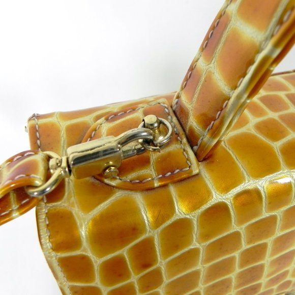 Vintage Faux Snakeskin Purse | RO-EL Canada Handbag | 1970s Fashion - Picture 3 of 10